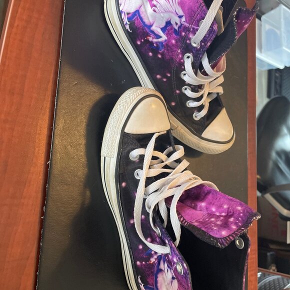 Converse All Star Chuck Taylor Satin Galaxy Unicorn Sneakers Women’s Size 7 - Picture 7 of 7